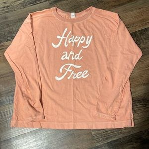 Old Navy peach long sleeve shirt